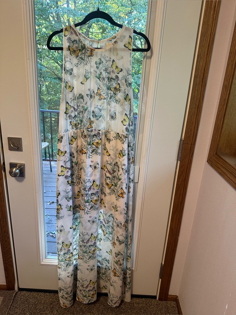 Erin Fetherston Butterfly Floral Maxi Dress Size 10